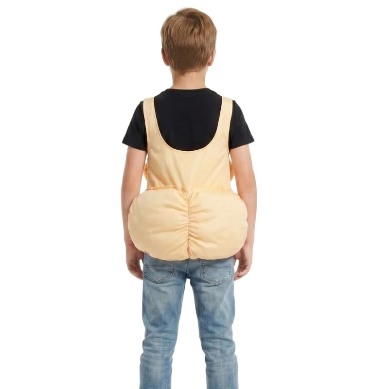 DXAE Character Belly Costume Top with Padded Chest for Halloween Stage Show Fun
