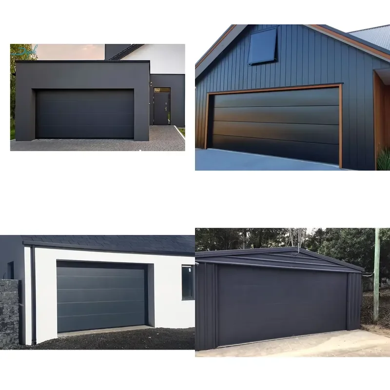 for Automatic Garage Door Thermal Insulation Sandwich Panel Black Segmented Rolling Door
