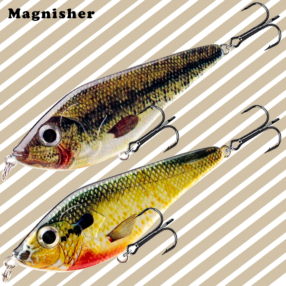 Magnisher 7,5 cm 15 g kleine Jerkbait harte künstliche Angelköder Wobble Glide harte Köder Wobble Sinking Pike Moschus Köder