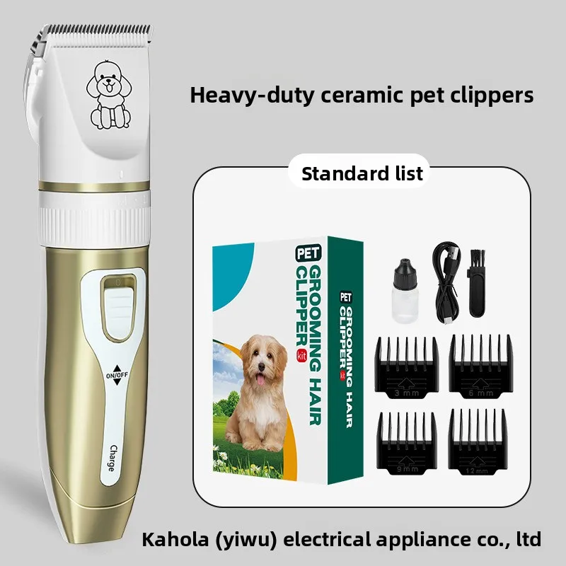 Cortadora de Pelo Profesional para Mascotas, Perros y Gatos, Recortadora Eléctrica de Bajo Ruido, Afeitadora para Aseo Canino, Especial para Recortar el Pelo de Patas y Cuerpo