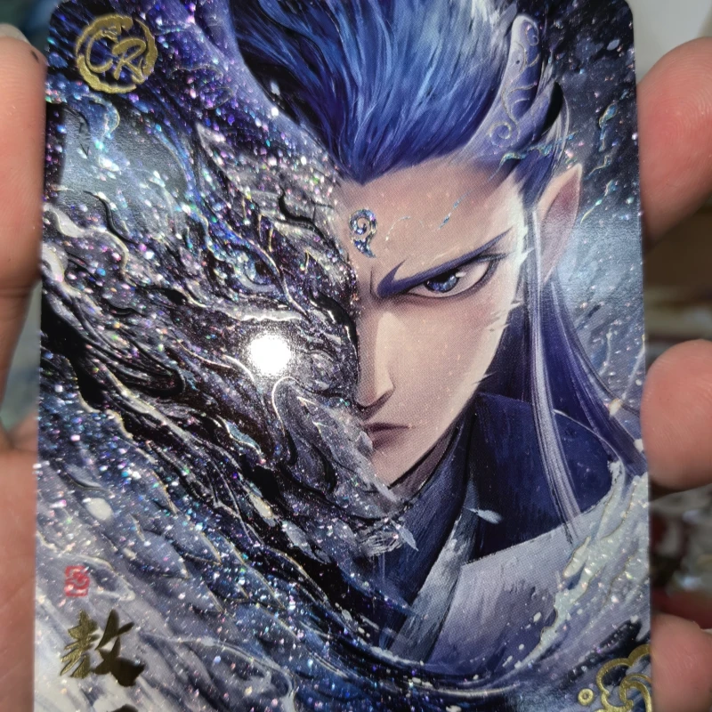 

Карты Nezha, настоящие карты Devil Boy Conquers The Dragon King, позолоченные световые тени, специальная карта, коллекция аниме-фильмов, карты, игрушки, подарок