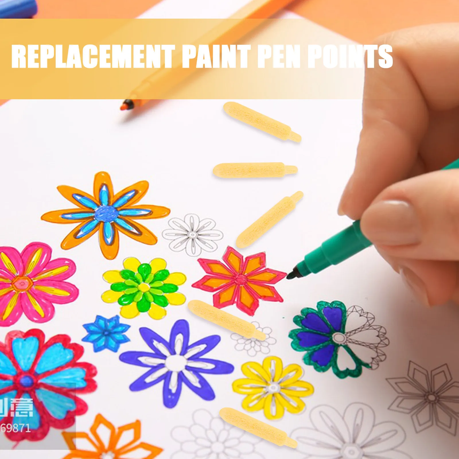 

30Pcs Paint Marker Replacement Nibs Fine Tips for Students Artists Portable Marking Pen Nibs Smooth Flow Writing Tools