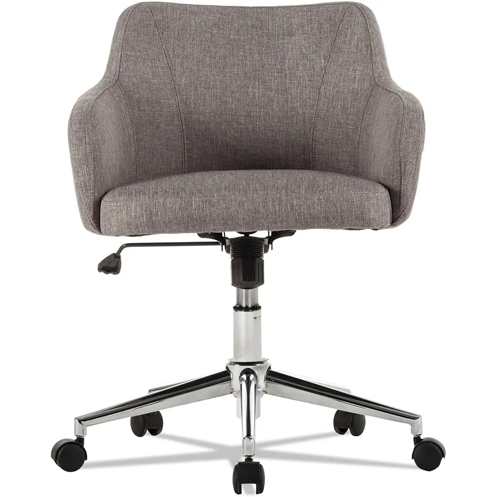 Alecs4251 Tain Series 17.5 In. - 20.5 In. Mid-Ba Chair With 275 Lbs. Acity - Gray Tweed