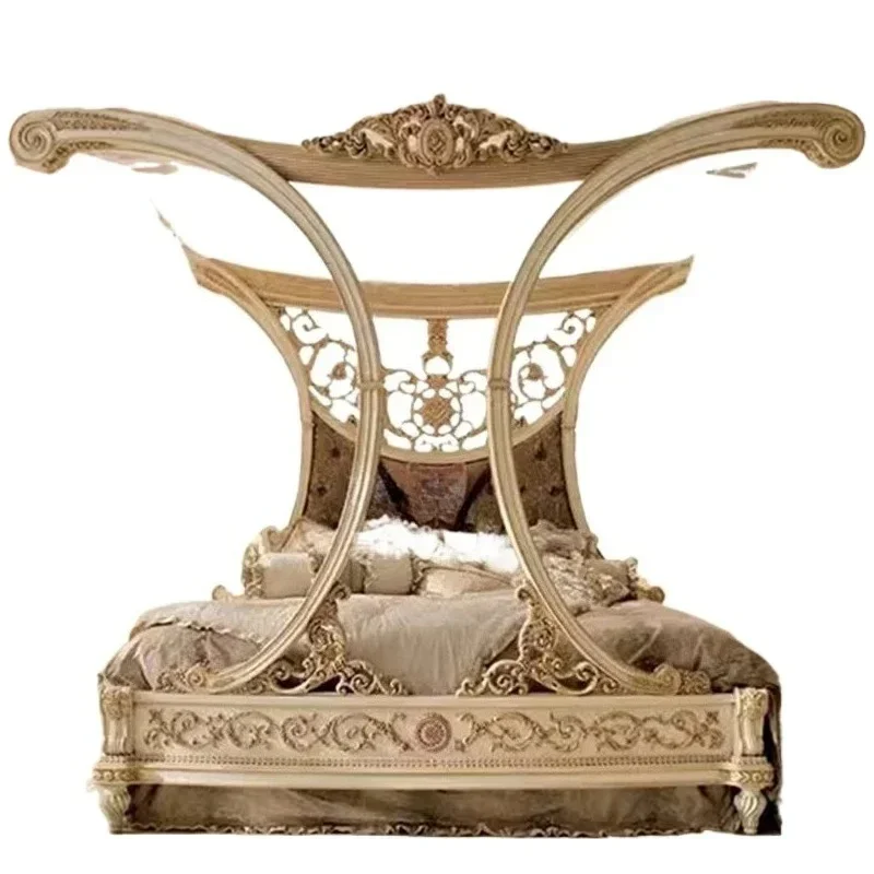 %Accent Designer Bed Room Decor Lounge Clear Comfortable Modern Aesthetic Luxury Bed Space Saving Cama Entrance Hall Furniture
