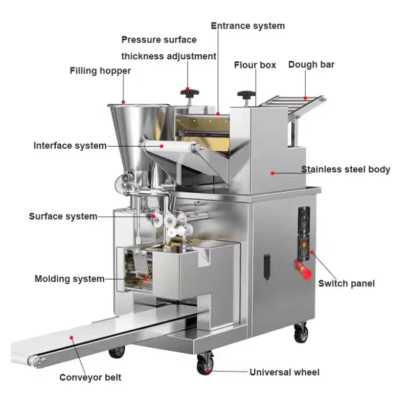 Commercial Dumpling Machine Maker Big Samosa Making Forming Folding Meat Pie Machine Automatic Making Machine Price customized