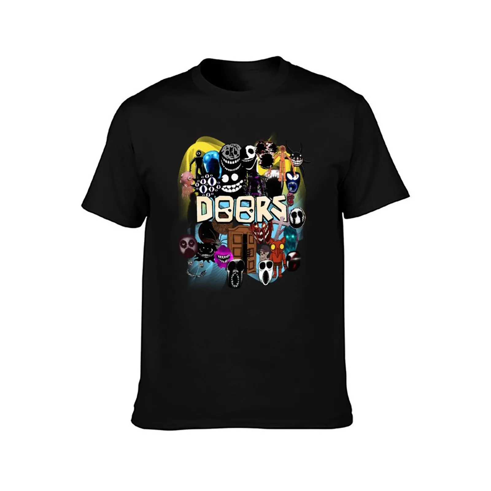 Doors All the Entities New Doors Game Update T-Shirt heavyweights summer 2025 valentines clothes tops black t-shirts for men