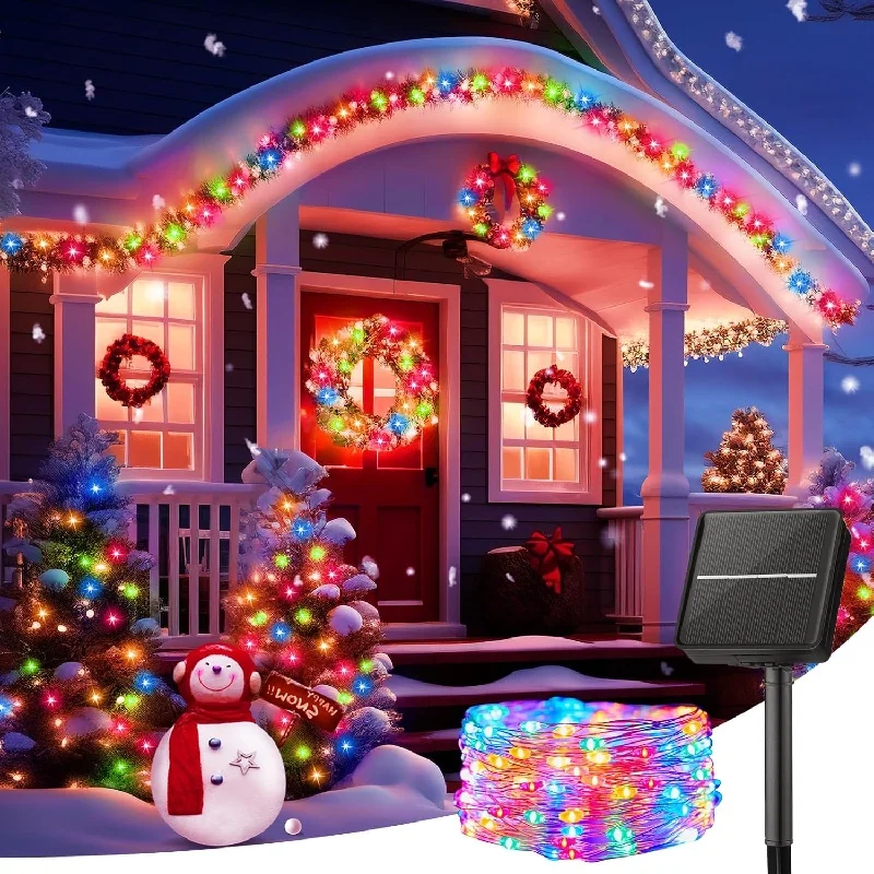 

Solar Lamp String Lights Fairy Outdoor Garland Waterproof Garden Decor for Holiday Christmas Party 100/200/300/400 LEDs