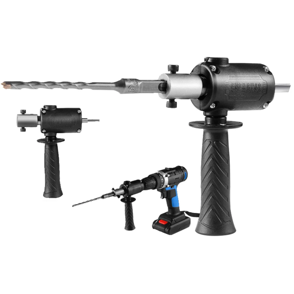 Electric hand drill, electric hammer converter, multifunctional household refitting device, drilling square collet impact drill