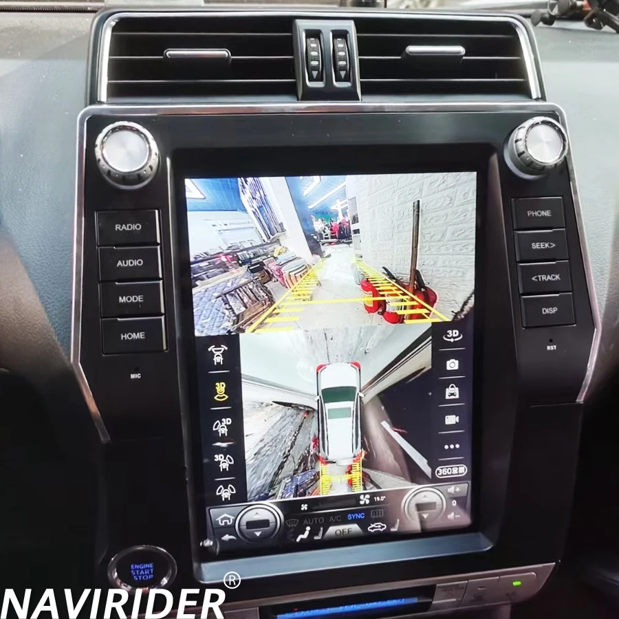 

Для Toyota Land Cruiser Prado 2018 Android 15 Радио 12,1-дюймовый вертикальный экран DSP Navi Мультимедийный видеоплеер HU Carplay