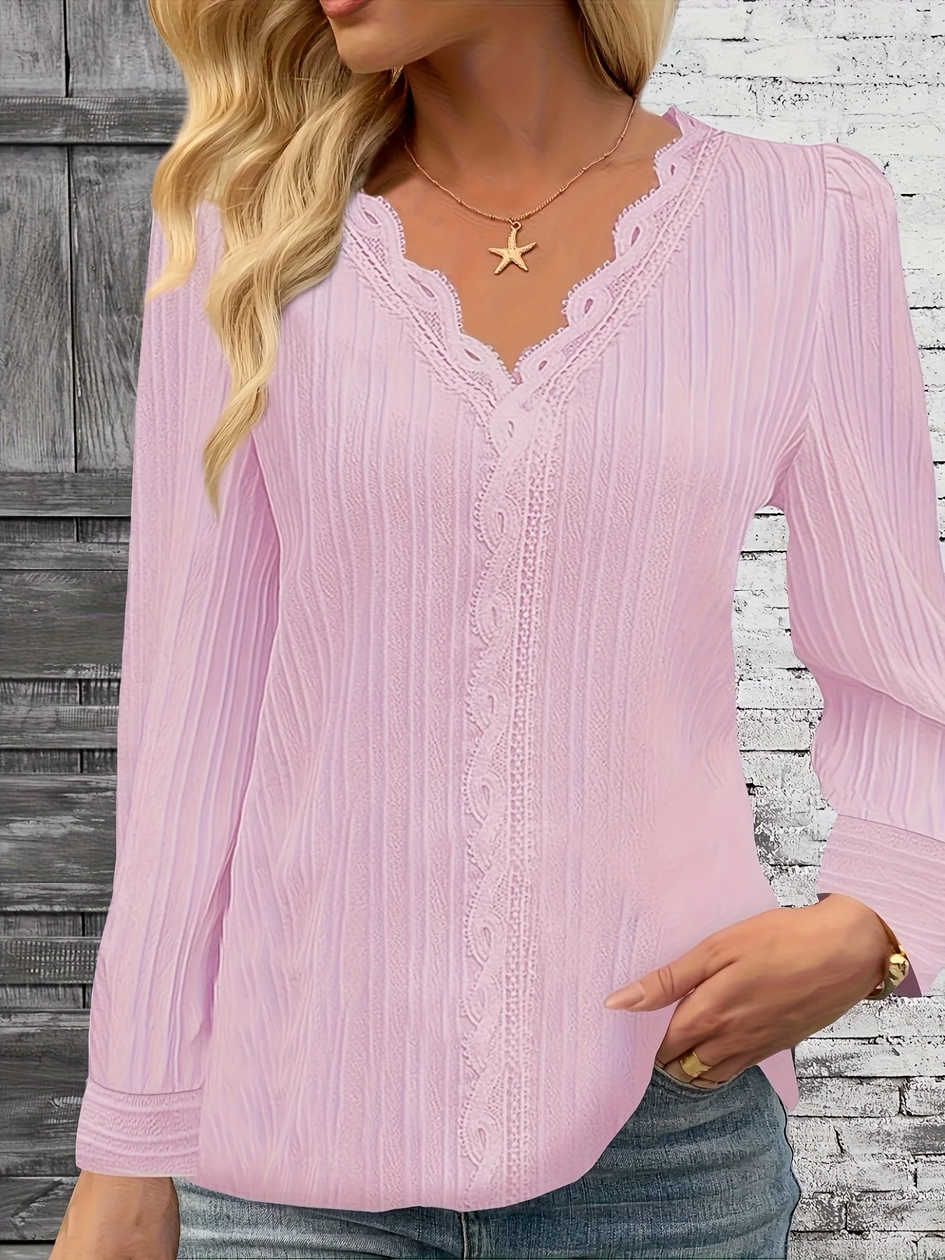 Temperament Lose Frau Hemd Mode Lässig Bluse Elegante Langarm Frau Hemd Urlaub Wochenende Top