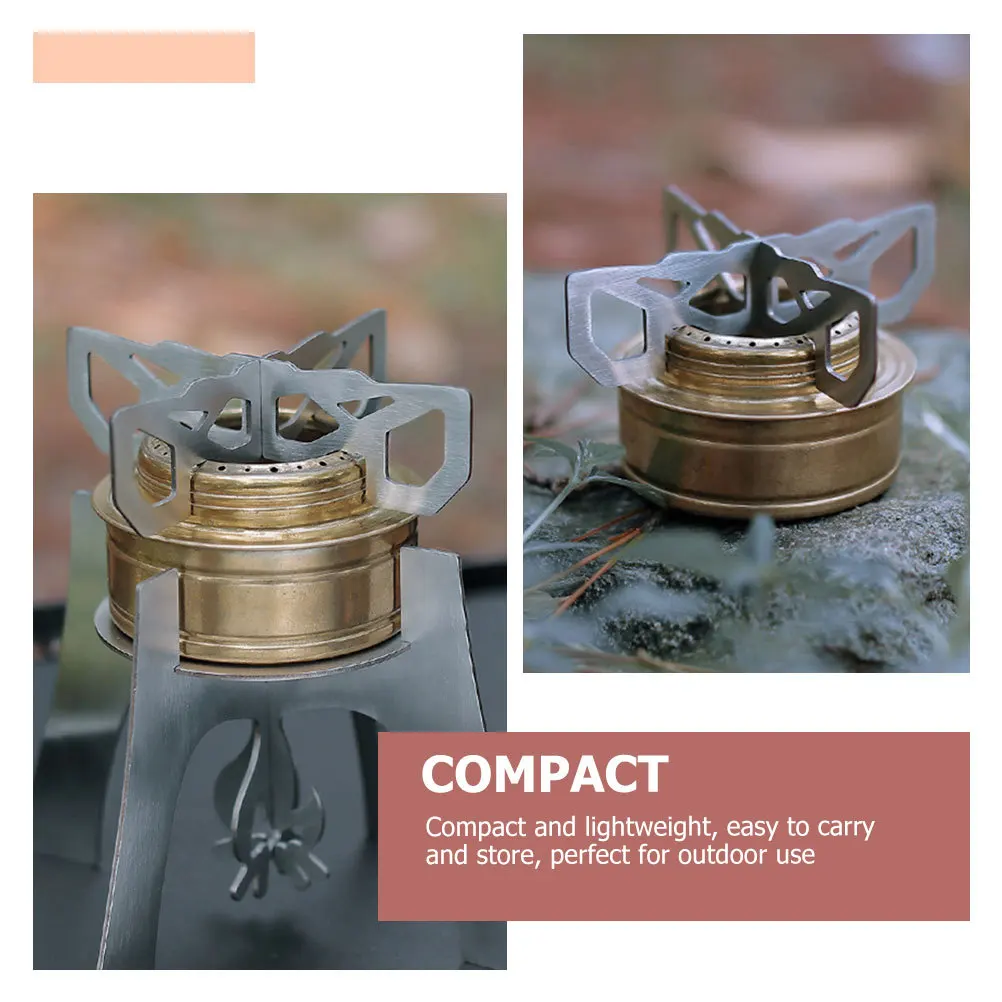 1 مجموعة الفولاذ المقاوم للصدأ موقد حامل في الهواء الطلق دائم دعم قوس التخييم الطبخ والعتاد المحمولة شواء رف موقد الوقوف