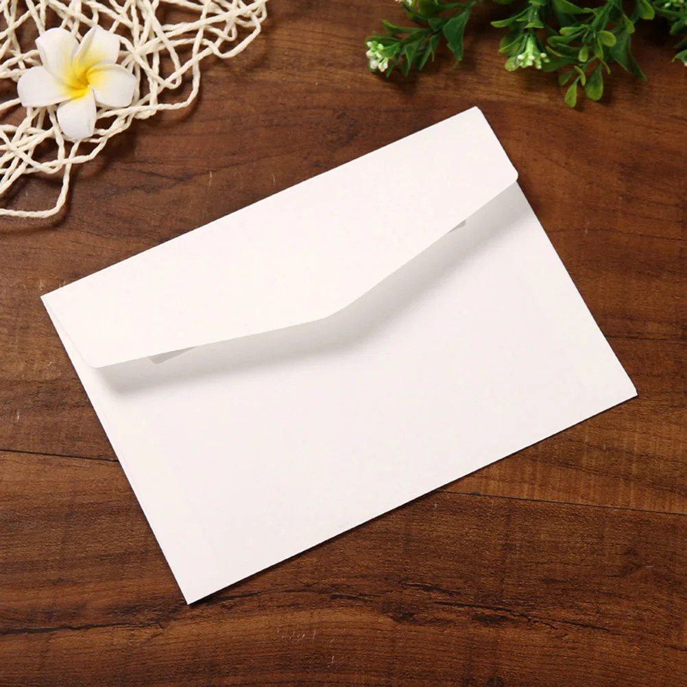 

24pcs Kraft Paper Vintage Business Postcard Envelopes For Wedding Anniversary Festival Gift Pack Black White Beige Color Elegant