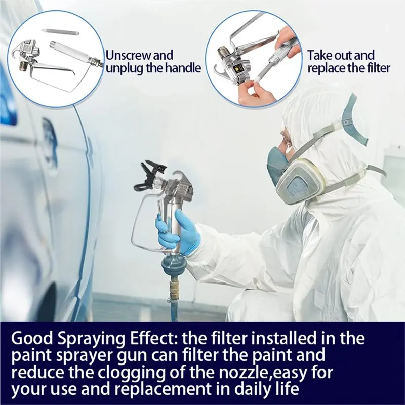 YLS-Airless Paint Sprayer Nozzle Guard Set(2Pcs) G7/8X14 For Effortless Painting And Coating Applications