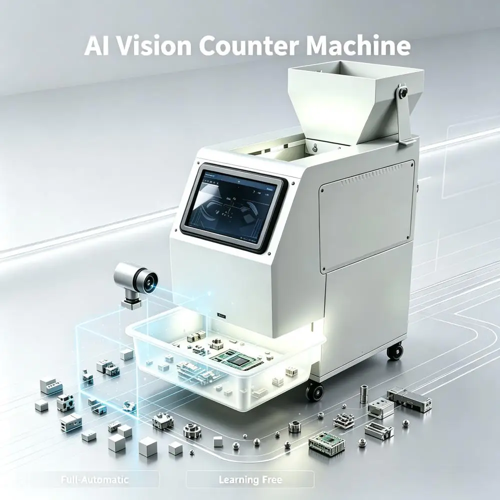 Smart Vision Counting Machine AI Image Recognition Visual Counter for Warehouse Small Parts Stock Management Parts Counting