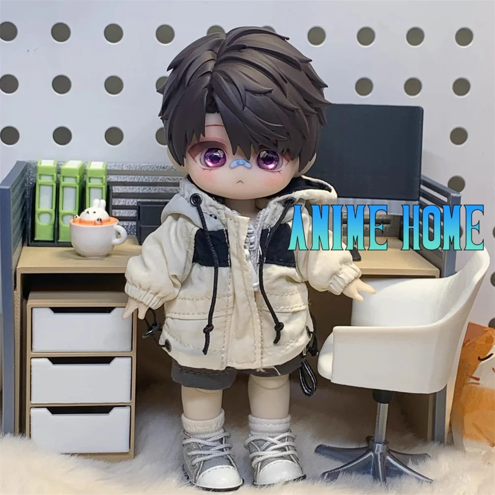 

BJD Head Shell Game Love and Deepspace Caleb Role Cos Handmade OB11 Hair Paint Detachable Toy Hair Plate Cosplay
