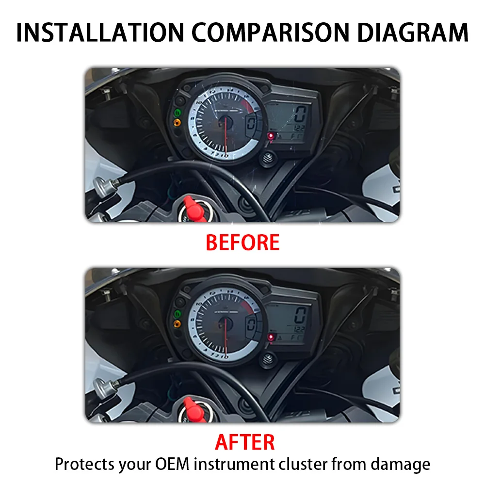 For SUZUKI GSXR600 GSX-R 600 750 GSXR GSXR750 2006 - 2009 Speedometer Instrument Case Gauge Odometer Tachometer Housing Cover