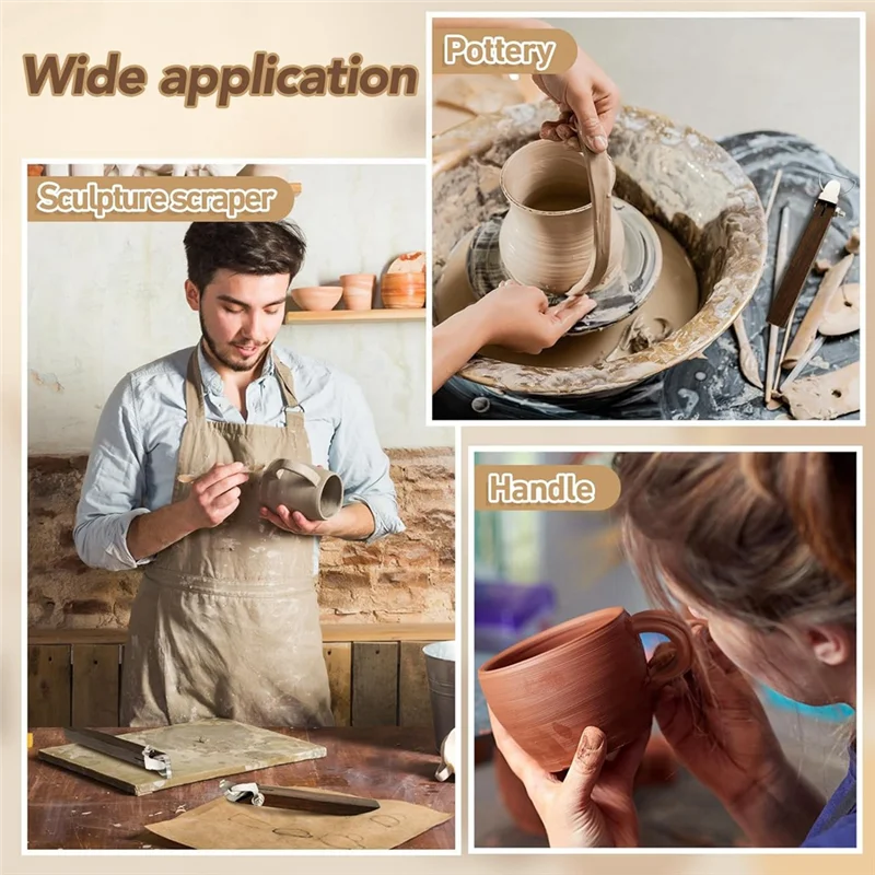 

Y51A-5 шт., экструдер для глины, инструмент для резьбы по керамике, инструмент для керамической чашки, инструмент в форме ручки, чайная чашка, кружка, ручка, фрезы для глины