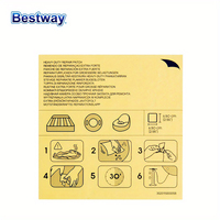 Bestway62068 10 Piece Underwater Adhesive Repair Patch, Swimming Pool Patch Repair Kit, Pool Puncture Repair Patch