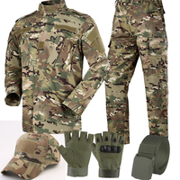 18 Outdoor Milita Uniform Tactical Wear resistant Suit Safari Men Special Forces Coat Pant Fishing Camouflage Hunting Clothes