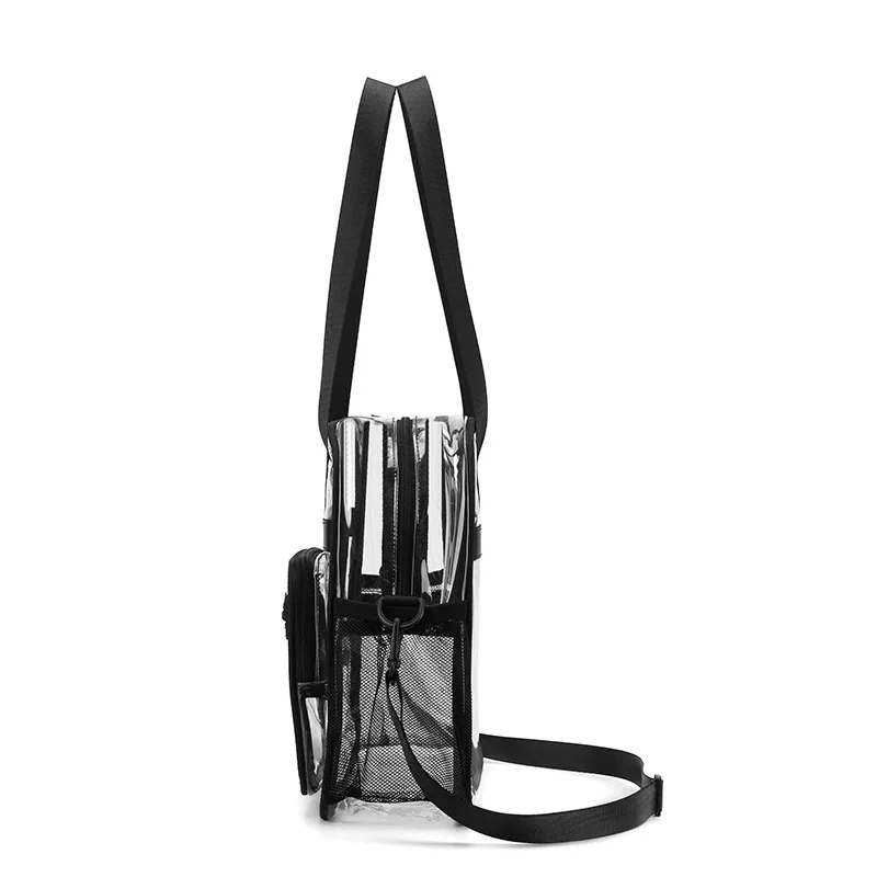 Multi-pocket transparentPVCTravel bag, concert, sports event, transparentPVCShoulder Handbag
