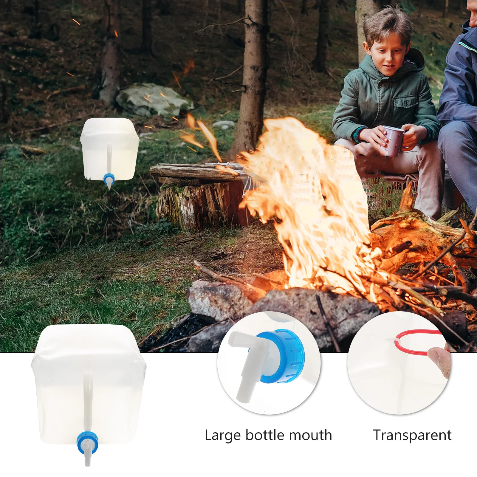 

Outdoor Water Storage Bag Camping Container Tank for Pe Travel Waterproof Bags Hiking
