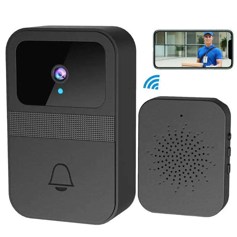 Door Bell Camera Remote Visual Door Bells & Chimes Wireless HD Mini Doorbell Wireless Doorbell Video Motion Night Vision Chime