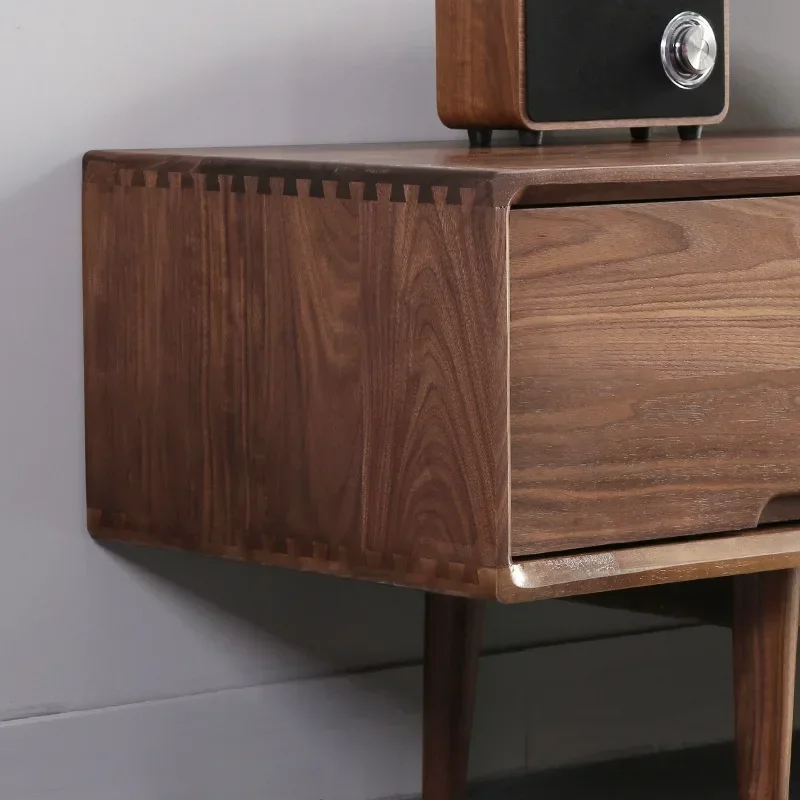 Черный орех, журнальный столик из массива дерева, белого дуба, боковой шкаф для телевизора, шкафчик для журналов, простой современный шкаф для хранения
