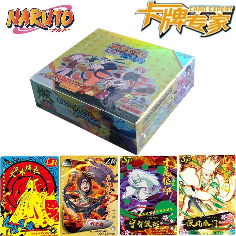 Kaart Expert Naruto Kaarten Booster Collectie Kaarten Uzumaki Sasuke Ninja Spel Zeldzame Kaarten Doos Flash Kaarten Kinderen Kerstcadeau