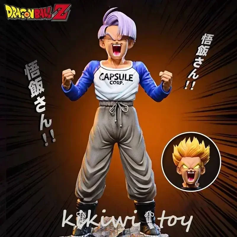 Dragon Ball Z Figurka Trunks Figurki Super Saiyan Trunks Model Wymienna Głowa Statuetka Pvc Lalka Ozdoba Biurko Urodziny Chłopcy Prezenty