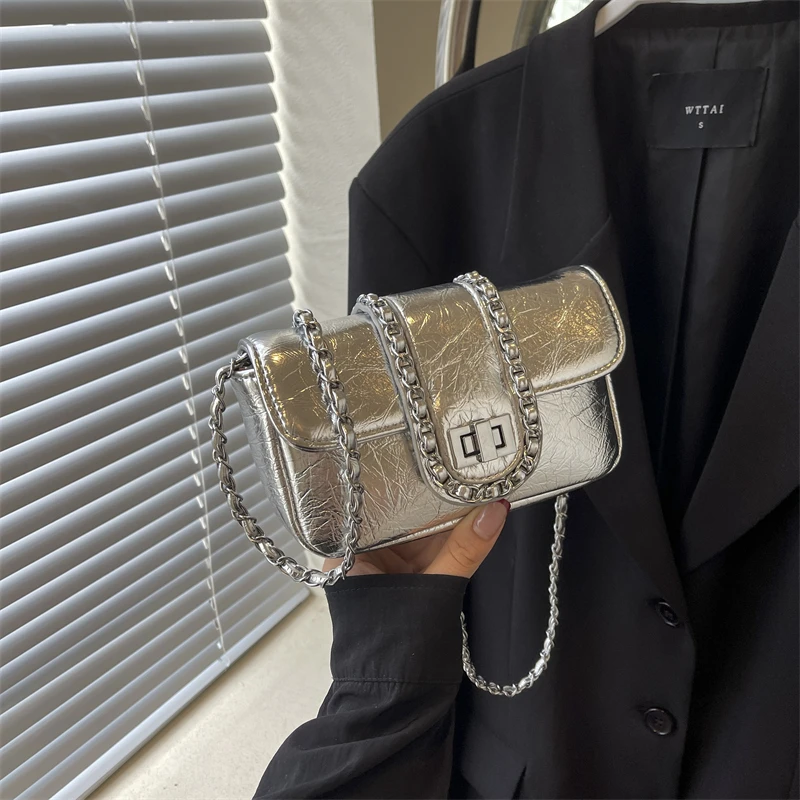 

High-End Minimalist Commuter Bag Retro Fashionable Messenger Purse Large Capacity Stylish Crossbody Handbag Solid Color