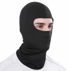 Ice Silk Sunscreen Full Face Mask Outdoor Fishing Motorcycle Windproof UV Protective Mask Black Balaclava Mask
