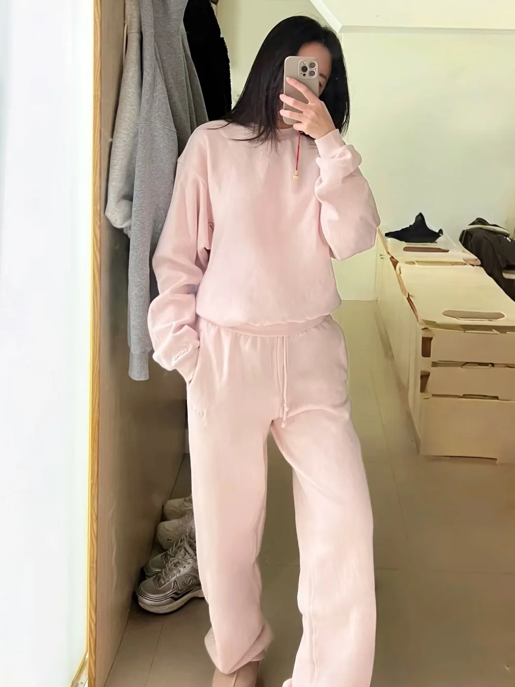 

Kardaian Sle Loose Comfortable Long Sve ort round Ne Top Autumn Winter New Arrival Cotton 00% Sweatirt Hoodl