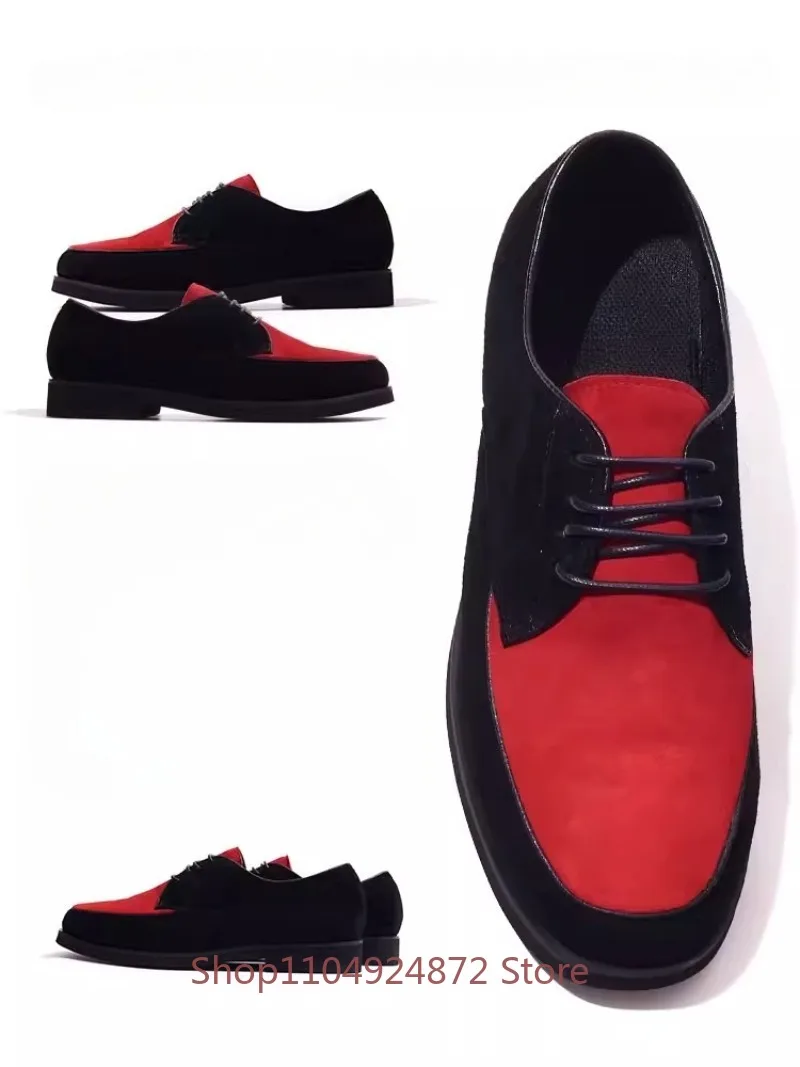 

Мужские кожаные туфли класса люкс для повседневной носки и свадьбы, удобные, на шнуровке, для улицы, из замши, ручной работы, высокого качества