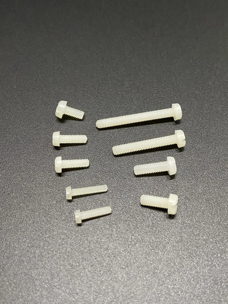 Nylon Screws M2 M2.5 M3 Plastic Fasteners round Head Cross Type Engineering Plastic Screws for Electronics And DIY Projects