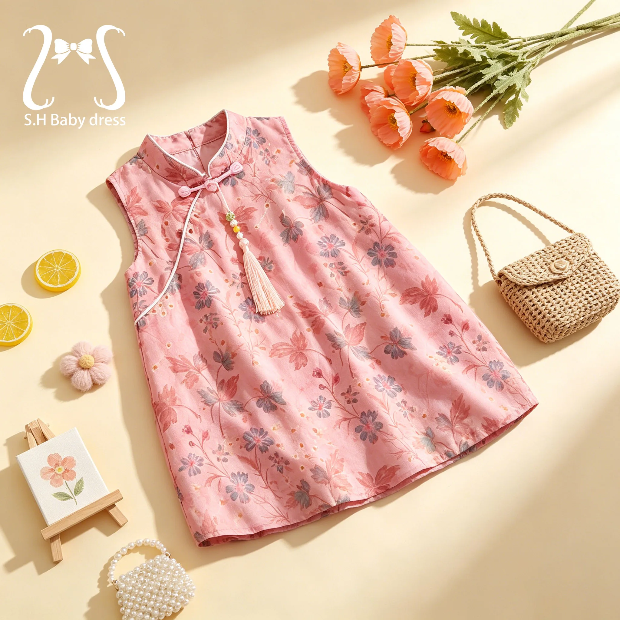 Baby Clothing H&M - Summer Children Sleeveless Dress Baby Girl
