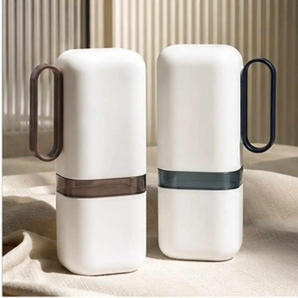2Pcs Compact Toothbrush Storage Box Lightweight Travel Toothbrush Case with Smooth Edges Anti-Drop Design for Home School