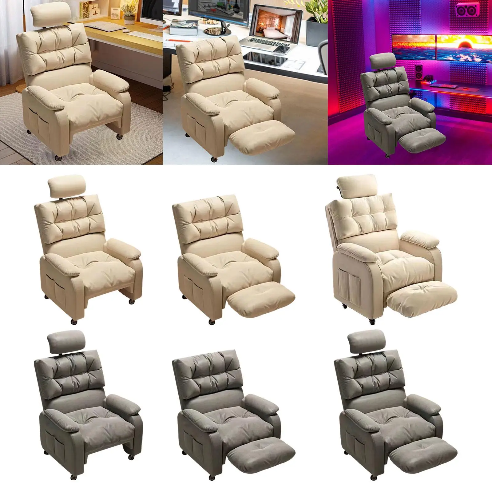 Gaming Chair Sofa Ergonomic Sofa Reclining Chair for Living Room Adults Home