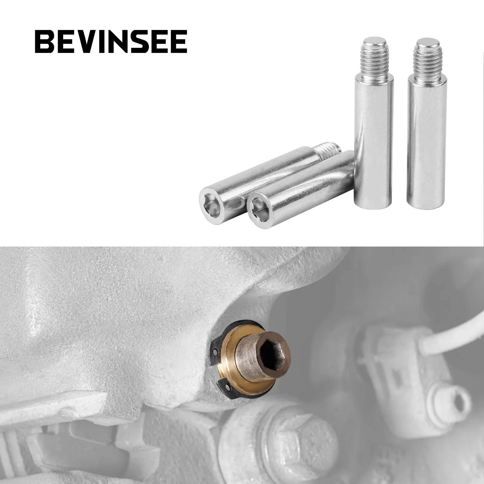 

BEVINSEE 4PCS Caliper Guide Slider Pins for BMW E46 E90 E39 E36 E92 E91 E30 E28 E34 E24 E32 E31 Z3 Z4 251615219 34111157041