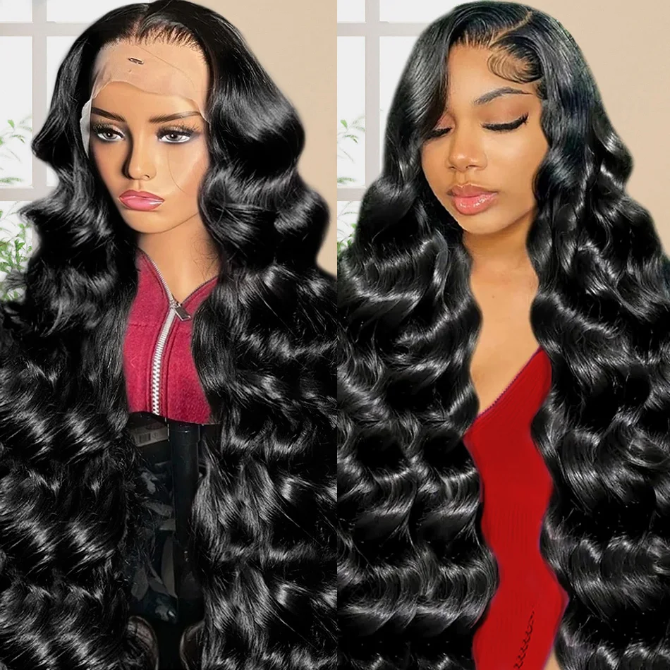 30 40 cali 13x4 Body Wave Lace Front Human Hair Wig 180 Density Brazilian Remy 13x6 Transparent Hd Lace Frontal Wigs For Women