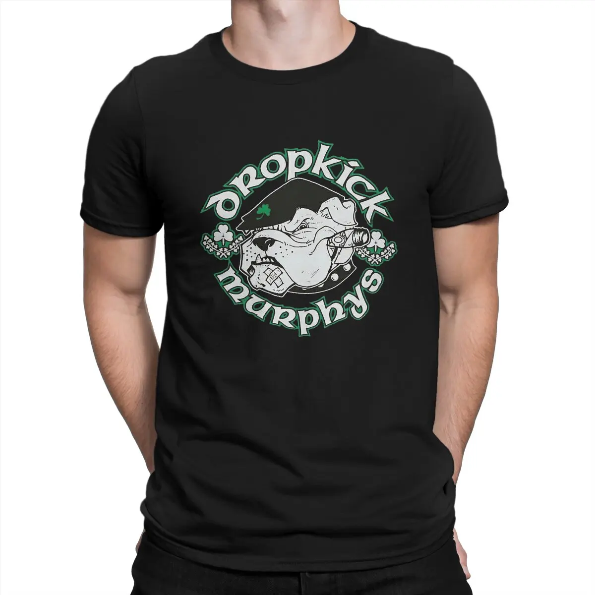 Hund Männer T-Shirts Dropkick Murphys Vintage T-Shirts Kurzarm T-Shirts mit rundem Kragen aus reiner Baumwolle einzigartige Kleidung