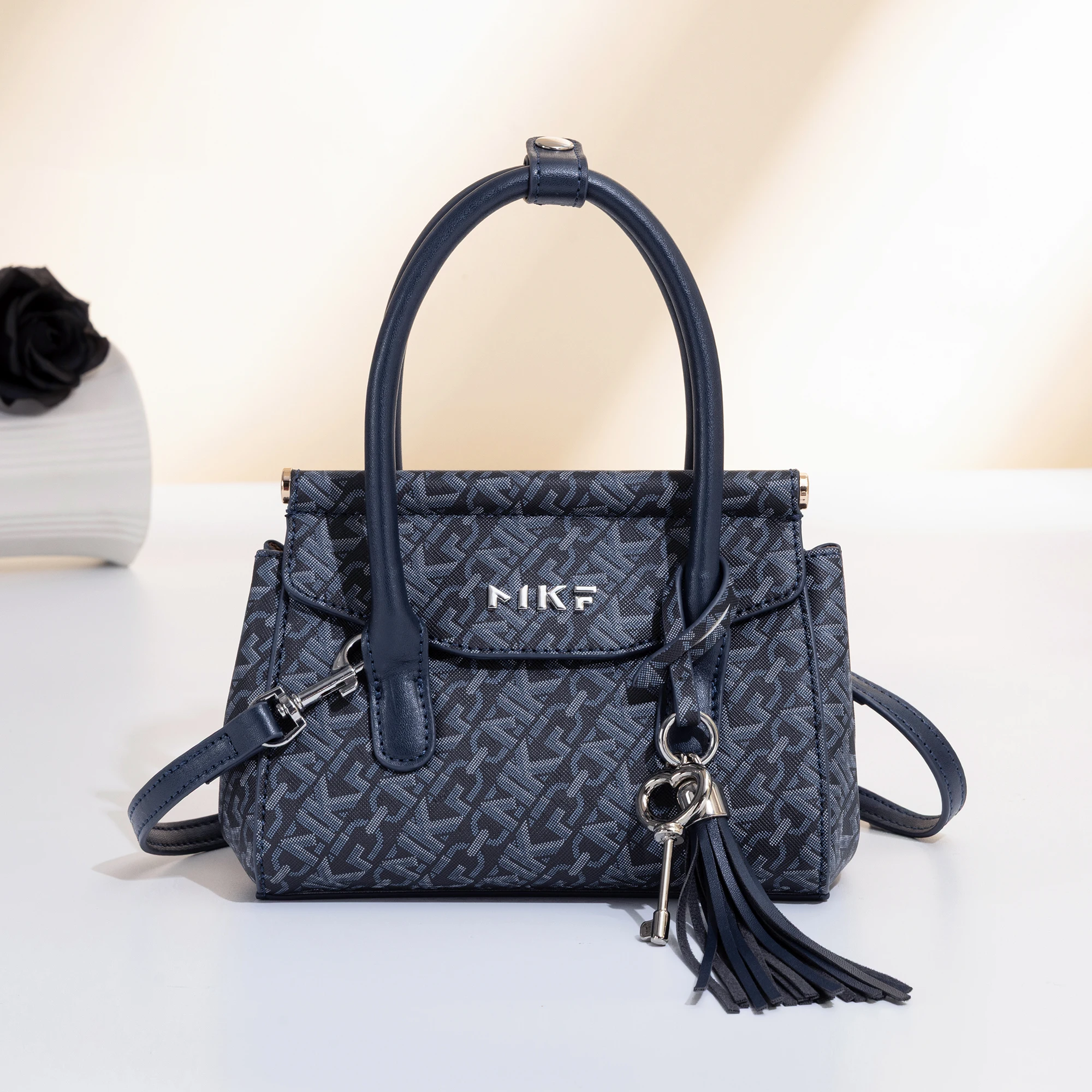 Monogram Keychain Leather - Vintage Monogram Mini Kelly Handbag for