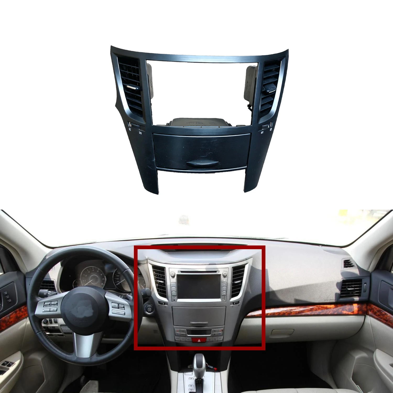 chengcheng-Suitable for Subaru Outback dashboard, air conditioning vents, navigation panel 2009-2014