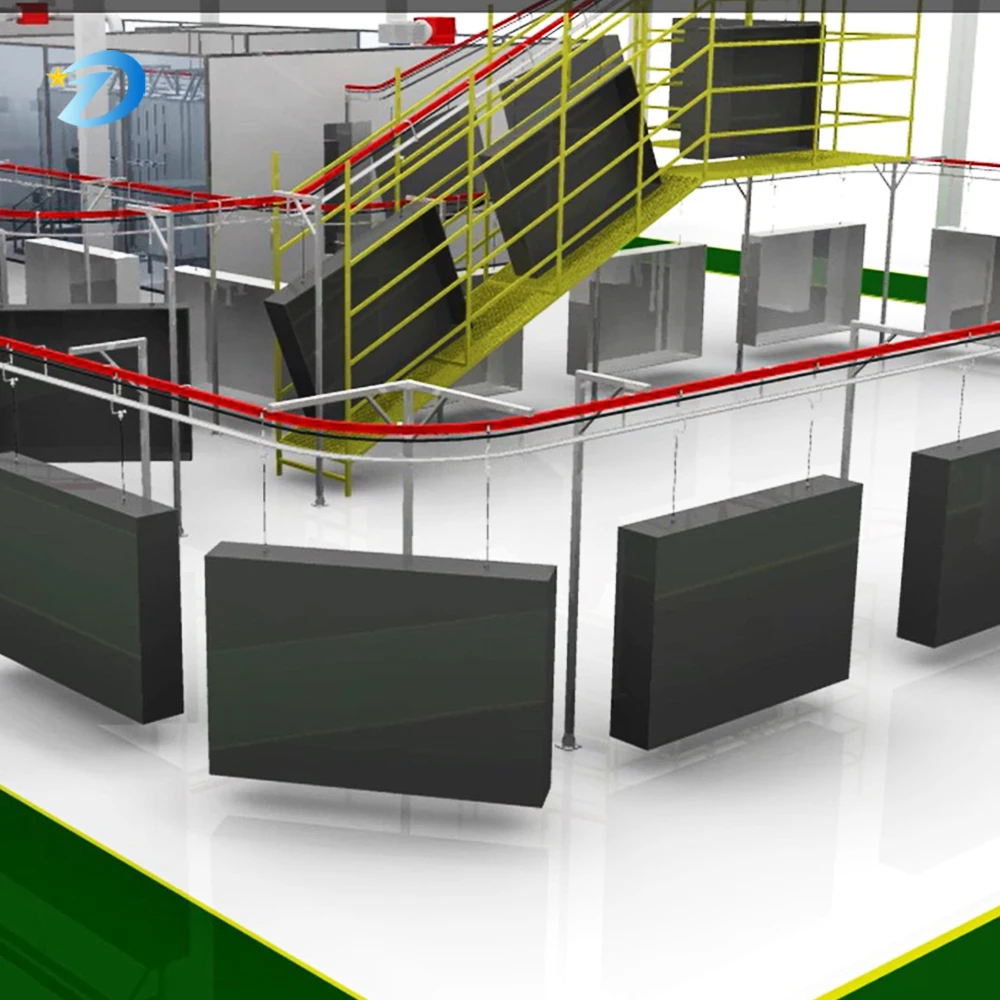 Lini Pelapisan Bubuk Otomatis Mesin Pengecatan Otomatis Sistem Pengecatan Semprot