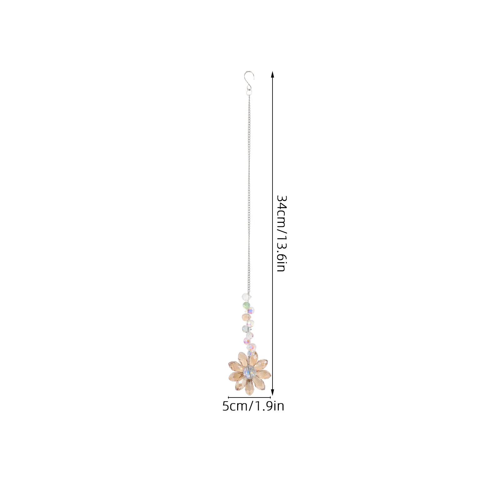 3Pcs Crystal Suncatcher for Windows Outdoor Hanging Decor Sunflower Prism Sun Catcher Rainbow Maker Ceiling Garden Home Indoor