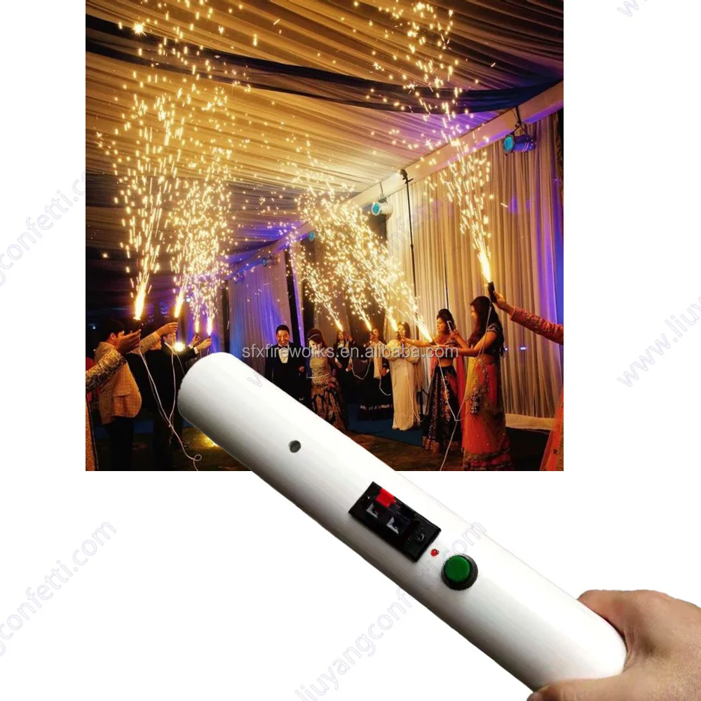 6pcs Indoor Outdoor Reusable Hand Held Cold Spark Cold Fountain Machine for Weddings Stage Festival Party Marriage Bride Party