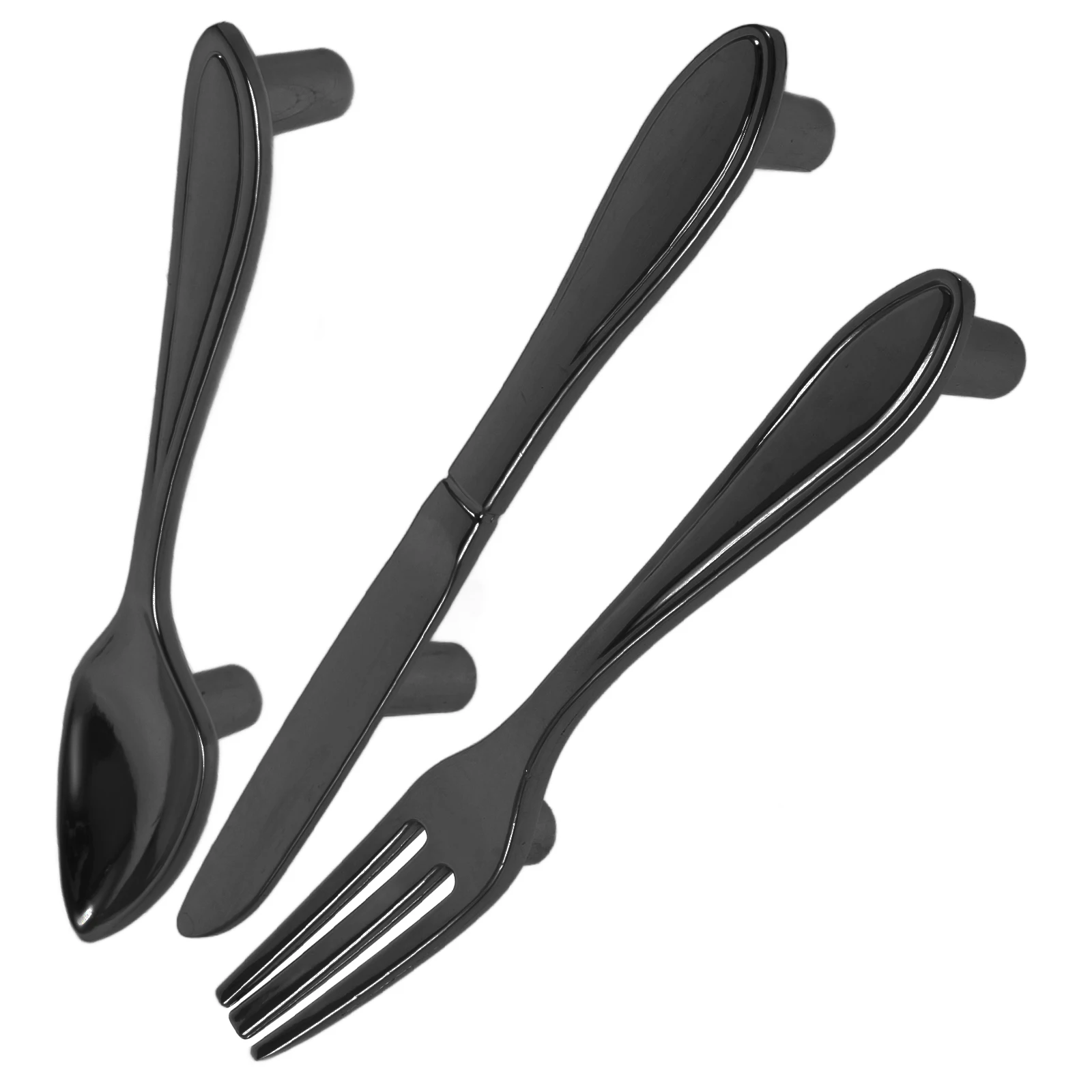

3pcs Cutlery Forks Furniture Door Handle Spoons Drawer Pulls Kitchen Cabinet Hardware Durable Wardrobe Door Knob Handles