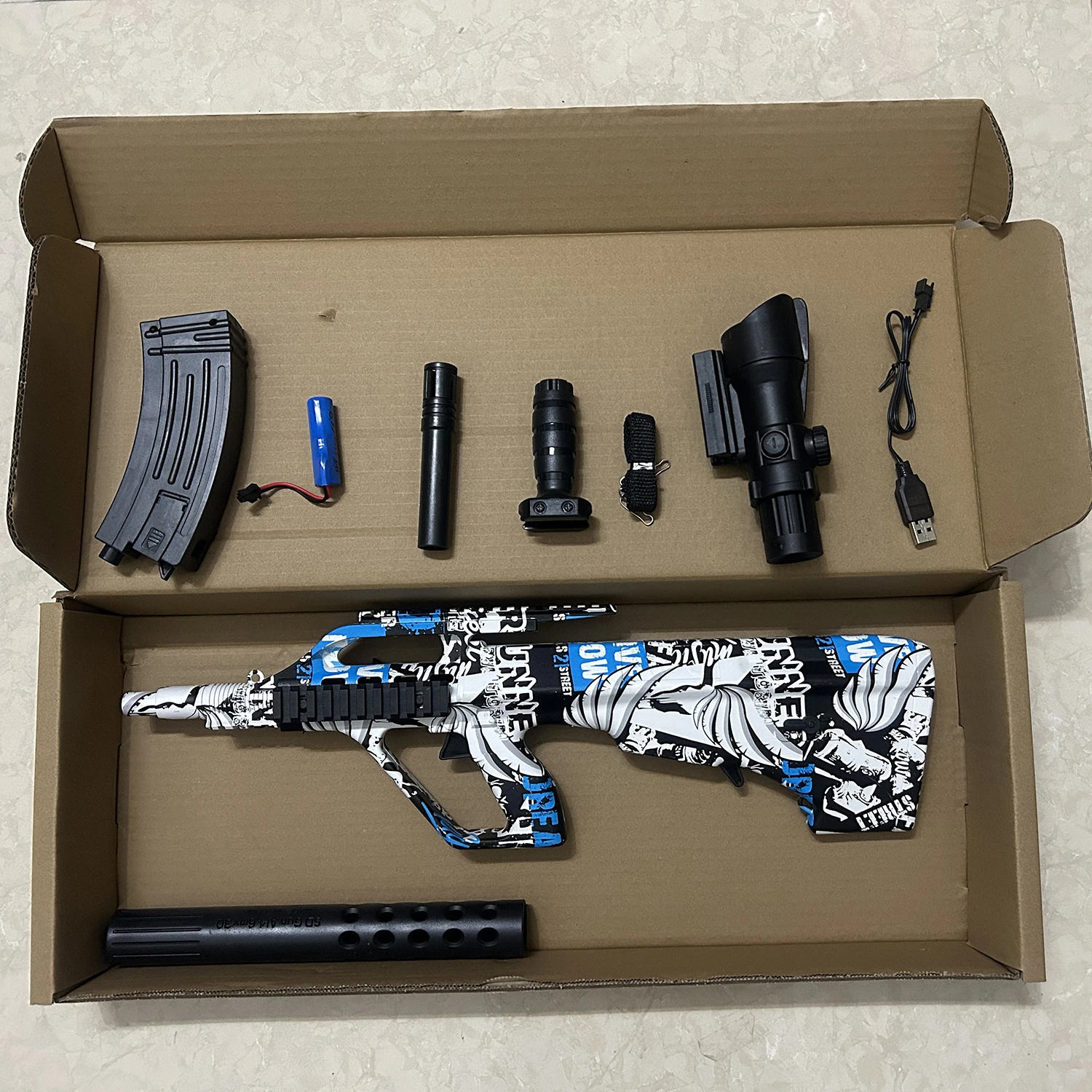 جديد أغسطس مسدس لعبة الكهربائية انفجار كرة جل دليل وتلقائي الكل في واحد لعبة نفس لعبة مجسمة هدية عيد ميلاد