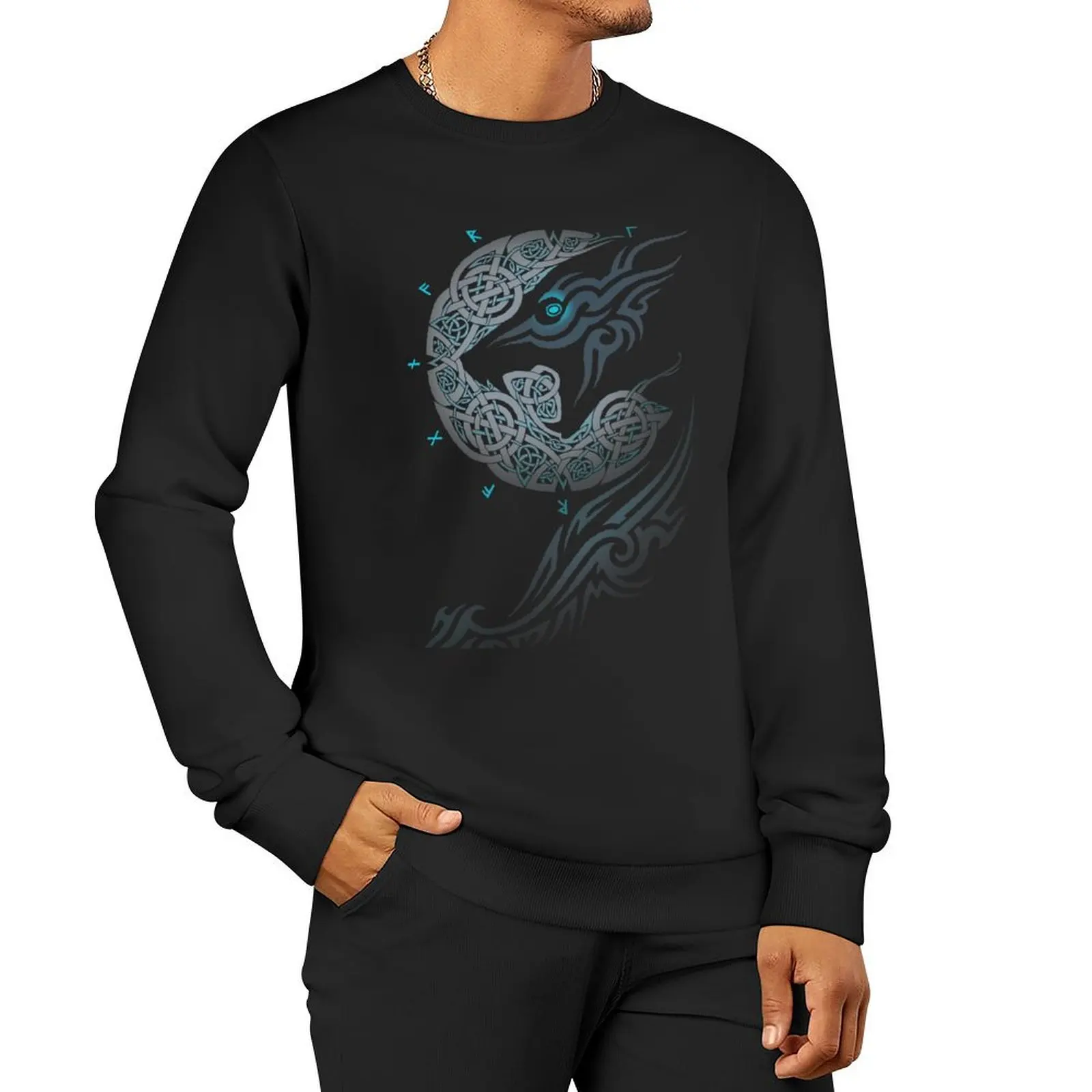 

RAGNAROK MOON Sweatshirt male clothes korean clothes clothes for men sweatshirt male