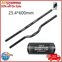 Aluminum Alloy Handlebar Bicycle Fixed Gear Folding Bike MTB Mountain Bike Riser Replacement 25.4mm Bar Straight Practical