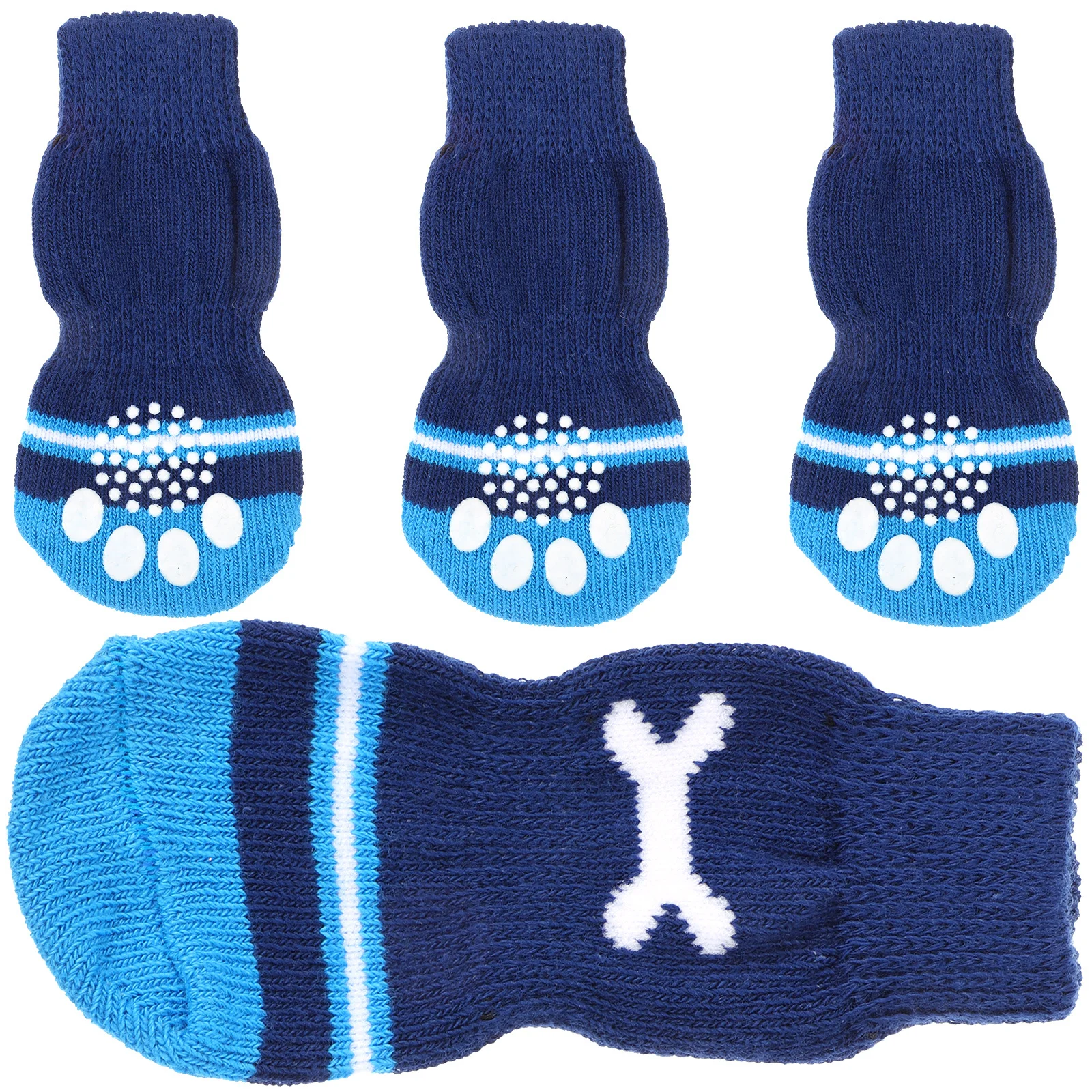 

Anti-Slip Pet Socks L Size For Small Dogs Breathable Washable Cotton Paw Protectors Dog Socks Puppy Accessories